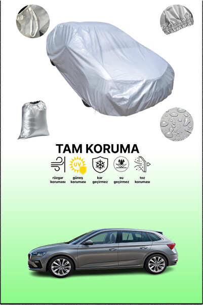 dokaca غطاء سيارة متوافق مع سيارة سكودا سكالا باللون الرمادي، غطاء سيارة، غطا...