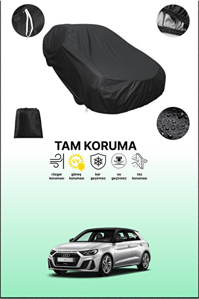 dokaca غطاء سيارة متوافق مع أودي A1 سبورتباك 2018 - 2021 باللون الأسود، غطاء واقي، غطاء سيارة