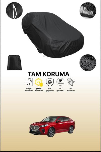 dokaca غطاء سيارة أسود متوافق مع بي إم دبليو iX2، غطاء واقي، غطاء سيارة