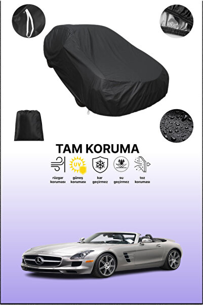 dokaca غطاء سيارة مرسيدس-بنز SLS AMG رودستر أسود متوافق، غطاء واقي، غطاء سيارة