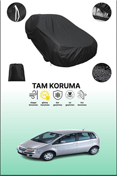 dokaca غطاء سيارة متوافق مع فيات إيديا 2003 - 2010، لون أسود، غطاء واقي، غطاء سيارة