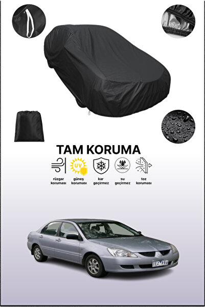 dokaca غطاء سيارة متوافق مع ميتسوبيشي لانسر 2003 - 2007، أسود اللون، غطاء واقي، غطاء سيارة