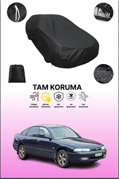 dokaca غطاء سيارة متوافق مع مازدا 626 5 هاتشباك، غطاء واقي، غطاء سيارة أسود