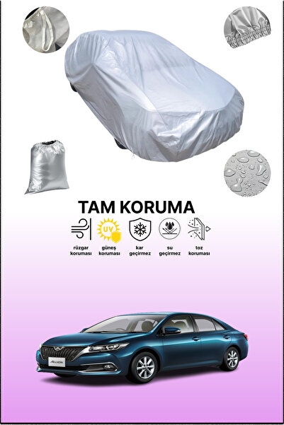 dokaca غطاء سيارة رمادي متوافق مع تويوتا أليون، غطاء سيارة، غطاء واقي