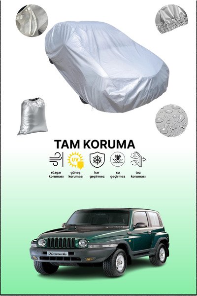 dokaca غطاء سيارة رمادي متوافق مع سانغ يونغ كوراندو 1997 - 2007، غطاء سيارة، ...