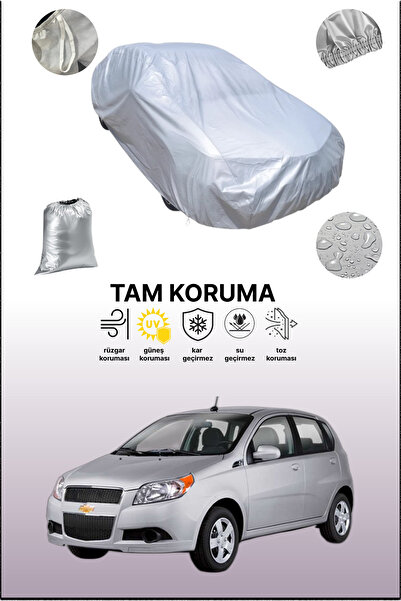 dokaca غطاء سيارة رمادي متوافق مع شيفروليه أفيو هاتشباك، غطاء سيارة، غطاء واقي