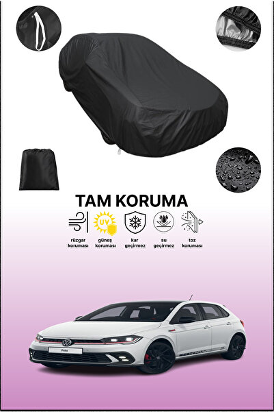 dokaca غطاء سيارة متوافق مع فولكس فاجن بولو بلوغت 2013 - 2021، غطاء واقي، غطاء سيارة أسود