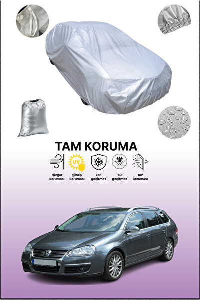 dokaca غطاء سيارة رمادي متوافق مع فولكس فاجن جولف 5، غطاء سيارة، غطاء واقي