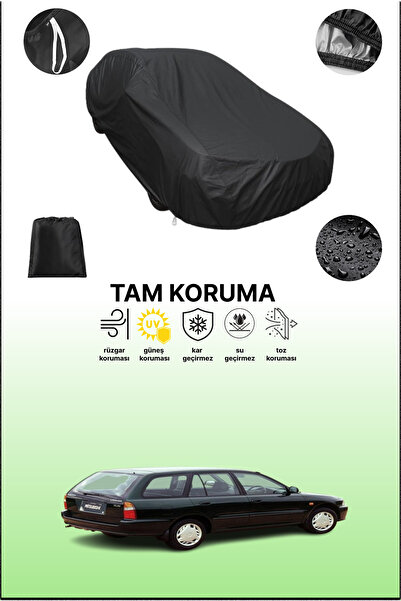 dokaca غطاء سيارة متوافق مع سيارة ميتسوبيشي لانسر 5 واجن باللون الأسود، غطاء واقي، غطاء سيارة