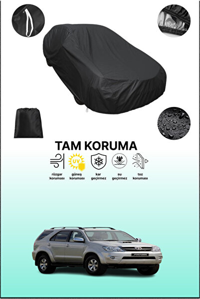 dokaca غطاء سيارة متوافق مع تويوتا فورتشنر 1 باللون الأسود، غطاء واقي، غطاء سيارة