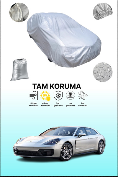 dokaca غطاء سيارة متوافق مع بورش باناميرا 4s سبورت توريزمو (971) 2017 - 2021، غطاء سيارة رمادي اللون