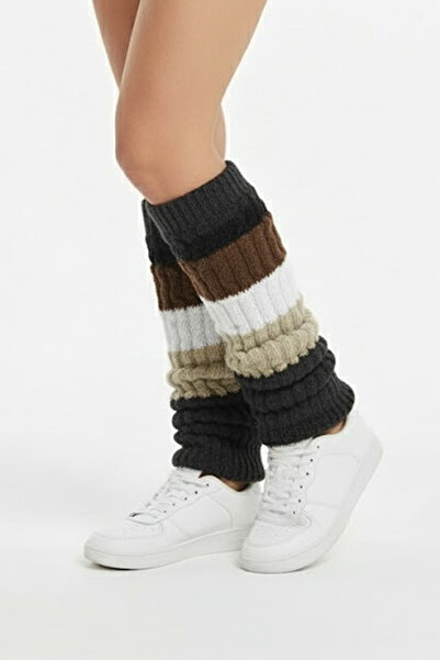 KARDEŞLER ÇORAP Women's Winter Colorful Knee Pads Leggings Socks