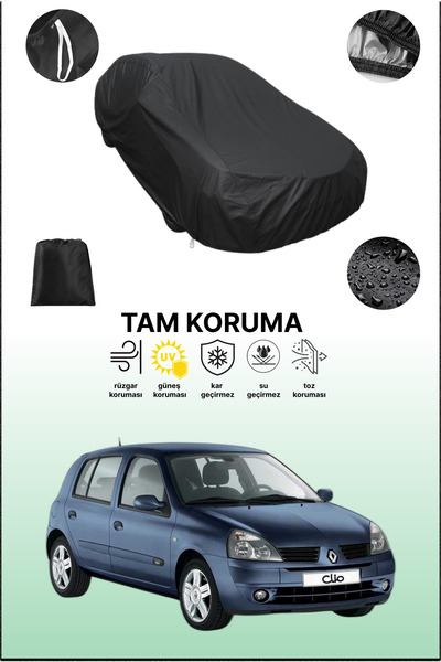 dokaca غطاء سيارة متوافق مع رينو كليو 3 أبواب 2001 - 2006، غطاء واقي، غطاء سي...