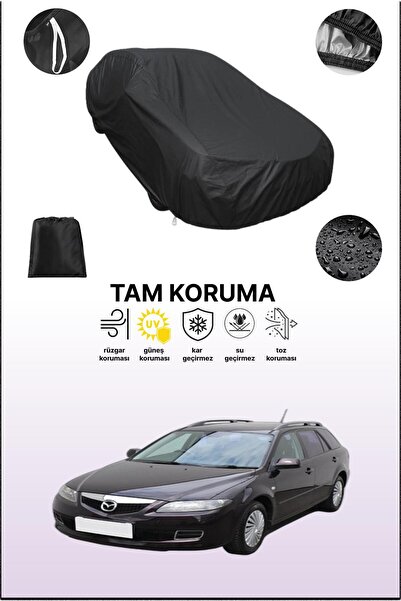 dokaca غطاء سيارة متوافق مع مازدا 6 1 كومبي، أسود اللون، غطاء واقي، غطاء سيارة