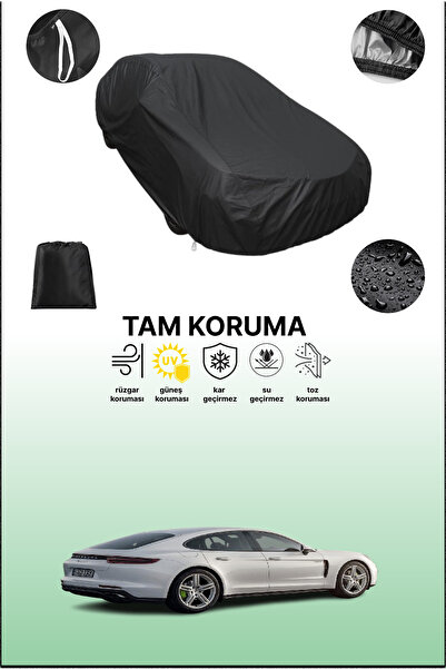 dokaca غطاء سيارة متوافق مع بورش باناميرا 4 إي-هايبرد 2016 - 2021، غطاء واقي، غطاء سيارة أسود