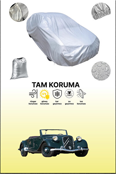 dokaca غطاء سيارة رمادي متوافق مع سيتروين تراكتور 15 كابريوليه 1939 - 1944، غ...