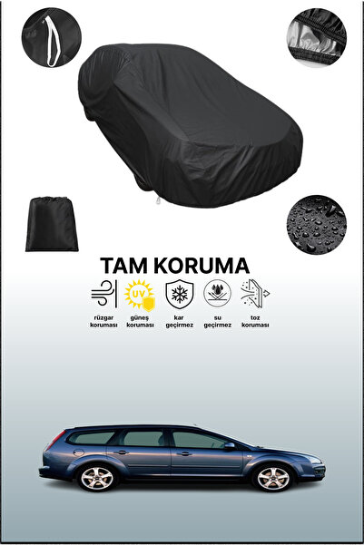 dokaca غطاء سيارة متوافق مع سيارة فورد فوكس تورنييه 2 باللون الأسود، غطاء حما...