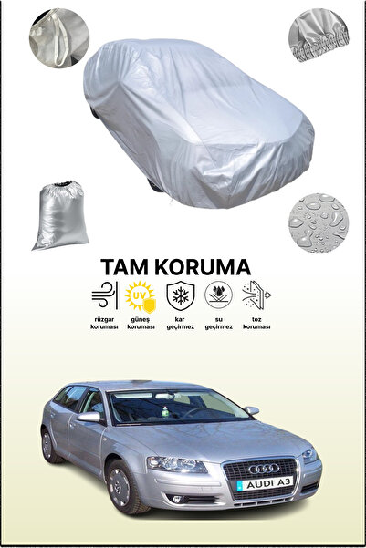 dokaca غطاء سيارة رمادي متوافق مع أودي A3 سبورتباك 1999 - 2003، غطاء سيارة، غطاء واقي