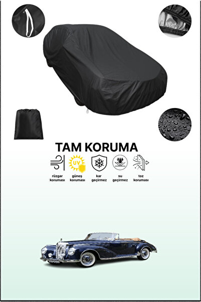 dokaca غطاء سيارة مرسيدس-بنز W188 1 رودستر أسود متوافق، غطاء واقي، غطاء سيارة