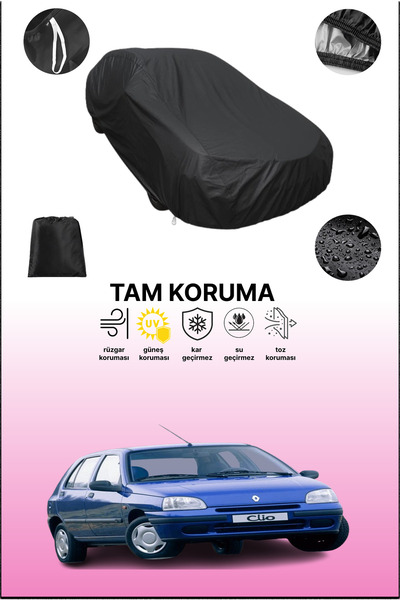 dokaca غطاء سيارة متوافق مع رينو كليو 5 أبواب 1990 - 1996، غطاء واقي، غطاء سيارة