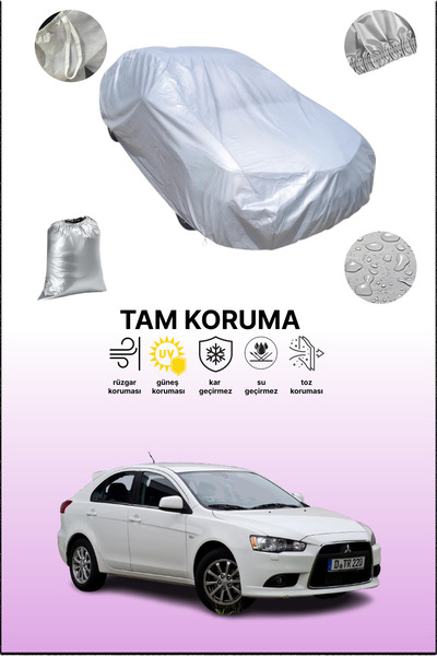 dokaca غطاء سيارة رمادي متوافق مع ميتسوبيشي لانسر سبورتباك 9، غطاء سيارة، غطاء واقي