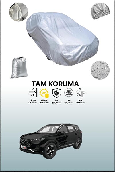dokaca Gri Chery Tiggo 7 Pro Max Uyumlu Oto Branda, Araba Brandası, Koruyucu Örtü