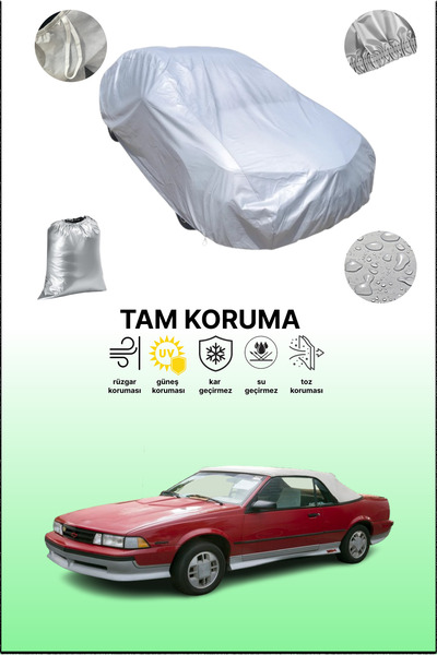 dokaca غطاء سيارة رمادي متوافق مع شيفروليه كافالير كونفيرتيبل 3، غطاء سيارة، غطاء واقي