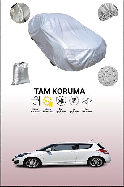 dokaca غطاء سيارة رمادي متوافق مع سوزوكي سويفت 3 أبواب 2010 - 2014، غطاء سيار...