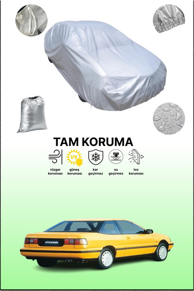 dokaca غطاء سيارة رمادي متوافق مع هيونداي سكوب 1990 - 1992، غطاء سيارة، غطاء ...