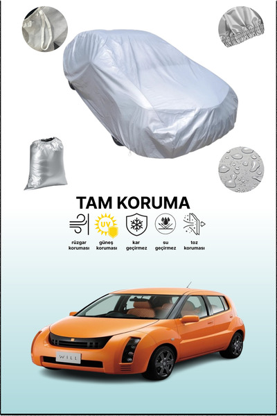 dokaca غطاء سيارة تويوتا ويل سيفا الرمادي المتوافق، غطاء سيارة، غطاء واقي