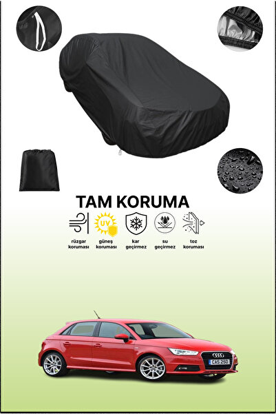 dokaca غطاء سيارة متوافق مع أودي A1 سبورتباك 2015 - 2018 باللون الأسود، غطاء واقي، غطاء سيارة