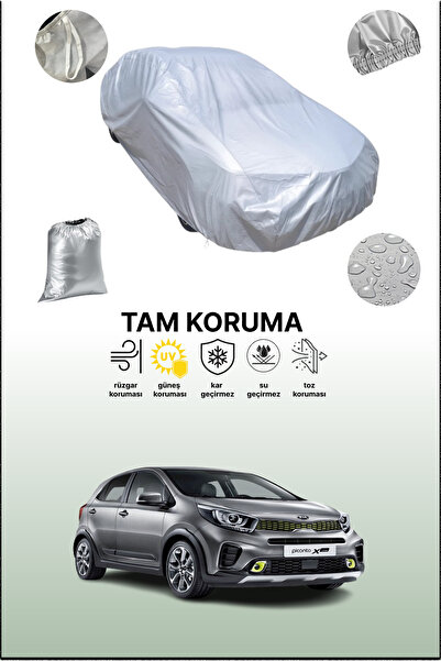 dokaca غطاء سيارة رمادي متوافق مع كيا بيكانتو إكس-لاين 2017 - 2021، غطاء سيار...