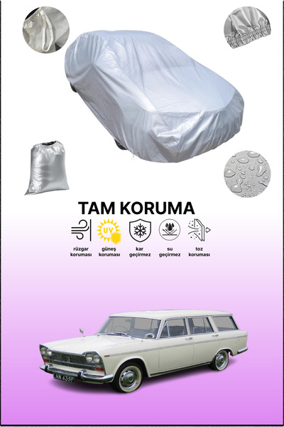 dokaca غطاء سيارة رمادي لسيارة فيات 2300 ستيشن واجن 1961 - 1968، غطاء سيارة م...