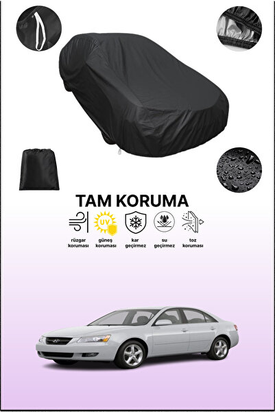 dokaca غطاء سيارة متوافق مع هيونداي سوناتا 2004 - 2008 باللون الأسود، غطاء وا...