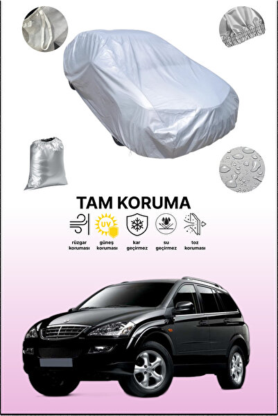 dokaca غطاء سيارة رمادي متوافق مع سانغ يونغ كايرون، غطاء سيارة، غطاء واقي