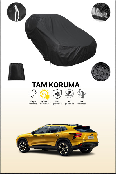 dokaca غطاء سيارة متوافق مع شيفروليه سيكر باللون الأسود، غطاء واقي، غطاء سيارة