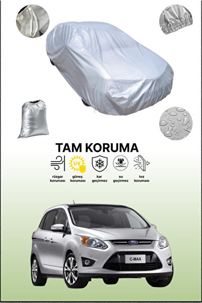 dokaca Gri Ford C-Max Uyumlu Oto Branda, Araba Brandası, Koruyucu Örtü