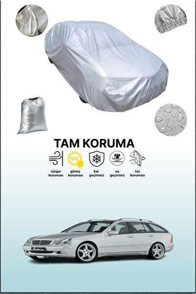 dokaca غطاء سيارة رمادي متوافق مع مرسيدس الفئة C طراز T-Modell AMG (S203) 200...