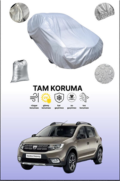 dokaca غطاء سيارة رمادي متوافق مع داسيا سانديرو، غطاء سيارة، غطاء واقي