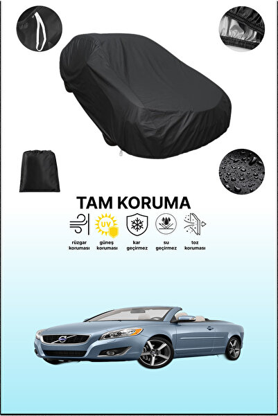 dokaca غطاء سيارة متوافق مع سيارة فولفو C70 القابلة للتحويل باللون الأسود، غط...