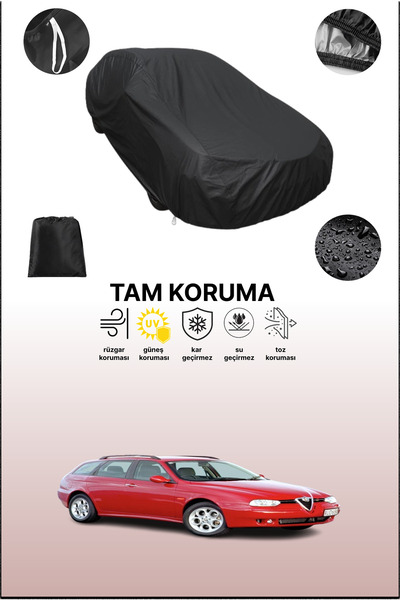dokaca غطاء سيارة متوافق مع سيارة ألفا روميو 156 سبورت واجن 2000 - 2003، غطاء واقي، غطاء سيارة