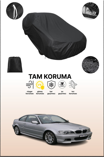 dokaca غطاء سيارة متوافق مع سيارة بي إم دبليو 3 سيريز كوبيه (E46) 2003 - 2006، غطاء واقي، غطاء سيارة