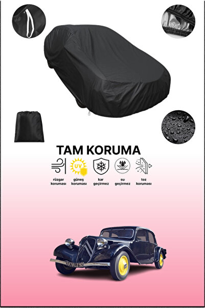 dokaca غطاء سيارة أسود متوافق مع سيتروين تراكتور 7 إس رودستر 1934 - 1939، غطا...