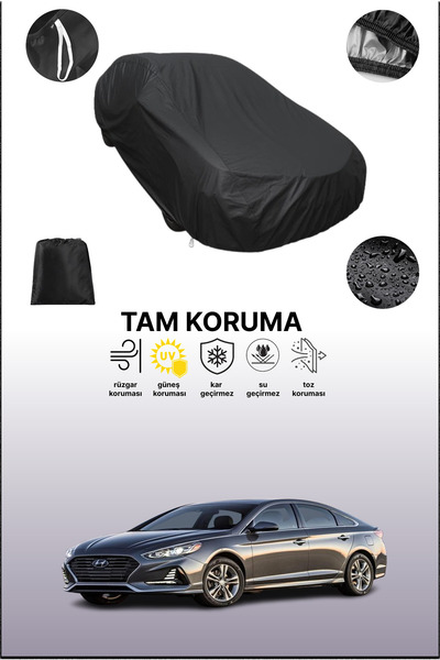 dokaca غطاء سيارة متوافق مع هيونداي سوناتا 6 باللون الأسود، غطاء واقي، غطاء س...
