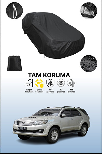 dokaca غطاء سيارة متوافق مع تويوتا فورتشنر 2011 - 2015 باللون الأسود، غطاء وا...