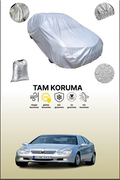 dokaca غطاء سيارة رمادي متوافق مع مرسيدس الفئة C سبورت كوبيه (C203) 2000 - 2004، غطاء سيارة