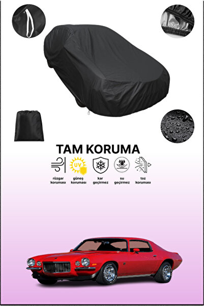 dokaca غطاء سيارة متوافق مع شيفروليه كامارو 1970 - 1981 باللون الأسود، غطاء و...