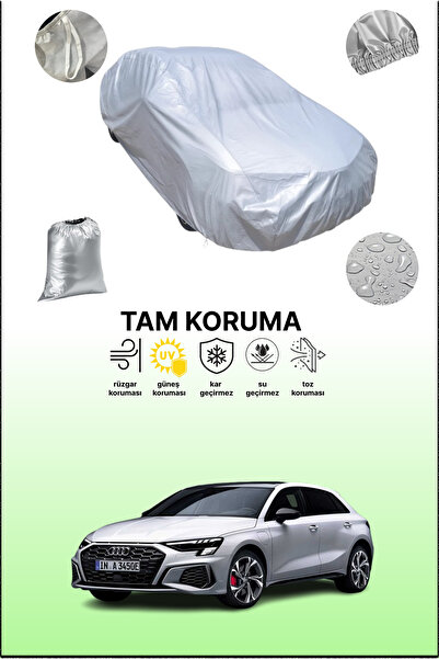 dokaca غطاء سيارة رمادي متوافق مع أودي A3 سبورت باك، غطاء سيارة، غطاء واقي