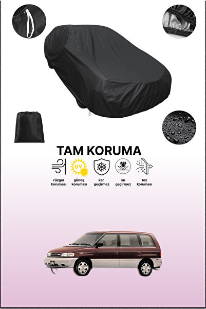 dokaca غطاء سيارة متوافق مع مازدا MPV 1 باللون الأسود، غطاء واقي، غطاء سيارة