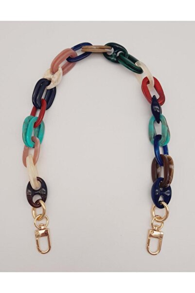 angel çanta aksesuar Lanț acrilic cu cârlig cu inel oval colorat de 55 cm